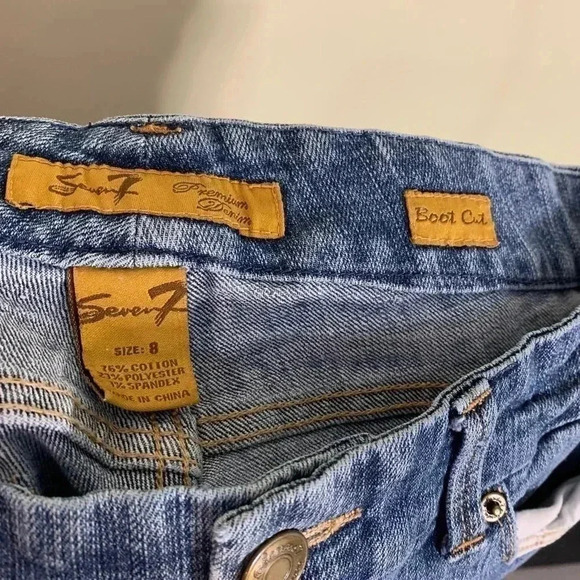 Women's Seven7 Boot Cut Jeans Sz 8 - Picture 3 of 4